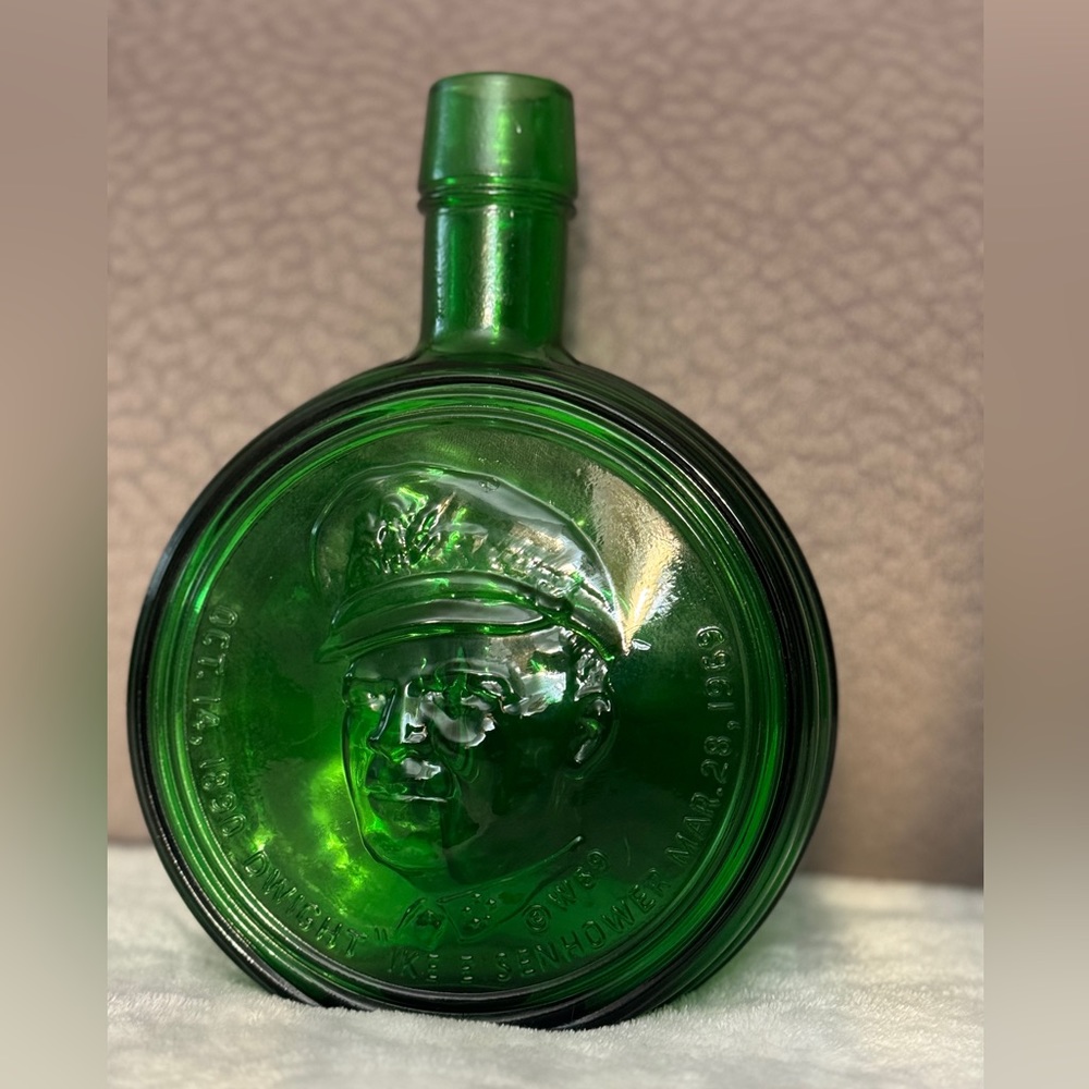 Vintage Green Wheaton Carnival Glass